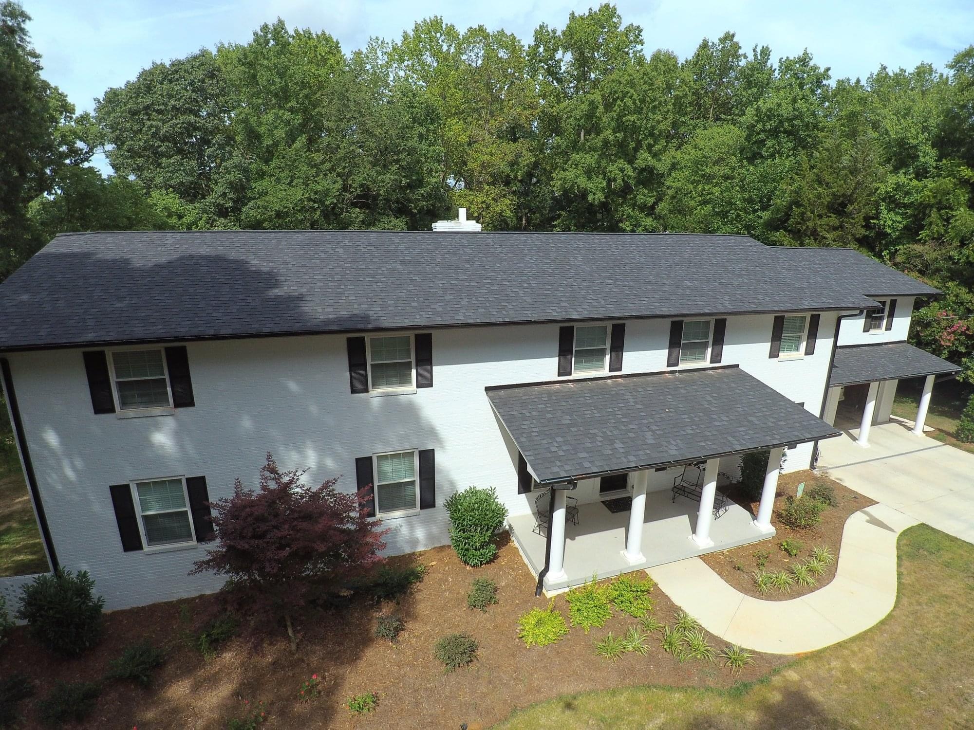 New architectural shingles installed in Birkdale Village, Huntersville
